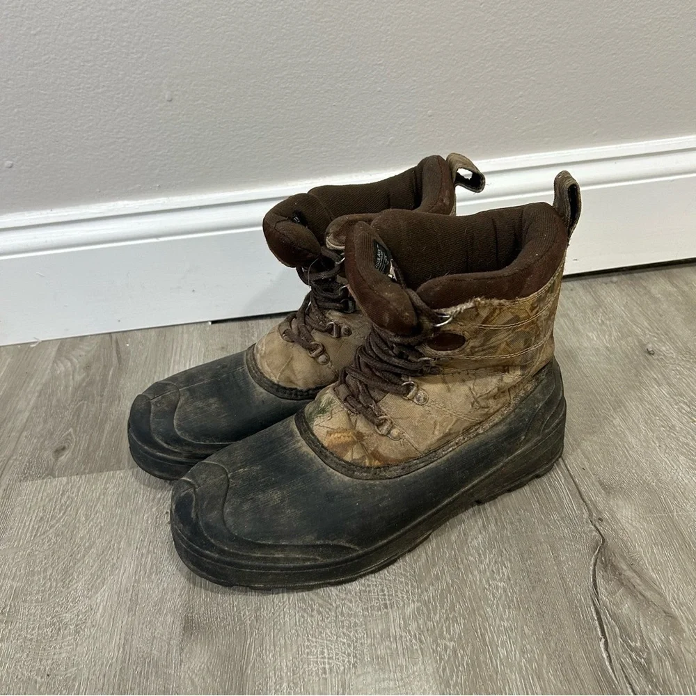 Ozark Trail Men's Hunting Hiking Outdoor Camo Heavy Duty Steel Toe Boots Size 10